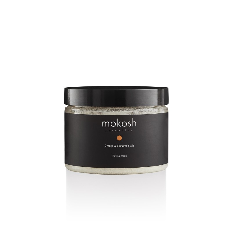 Šveičiamoji kūno ir vonios druska ,,Orange & Cinnamon“ 600 g