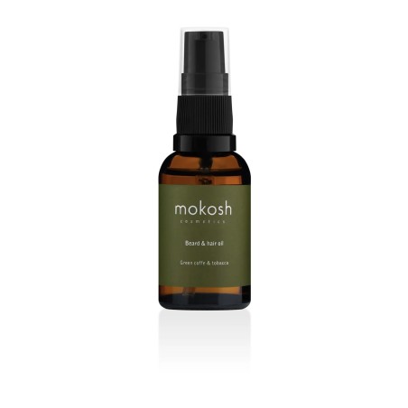 Barzdos ir plaukų aliejus „Green coffee & Tobacco“ 30 ml