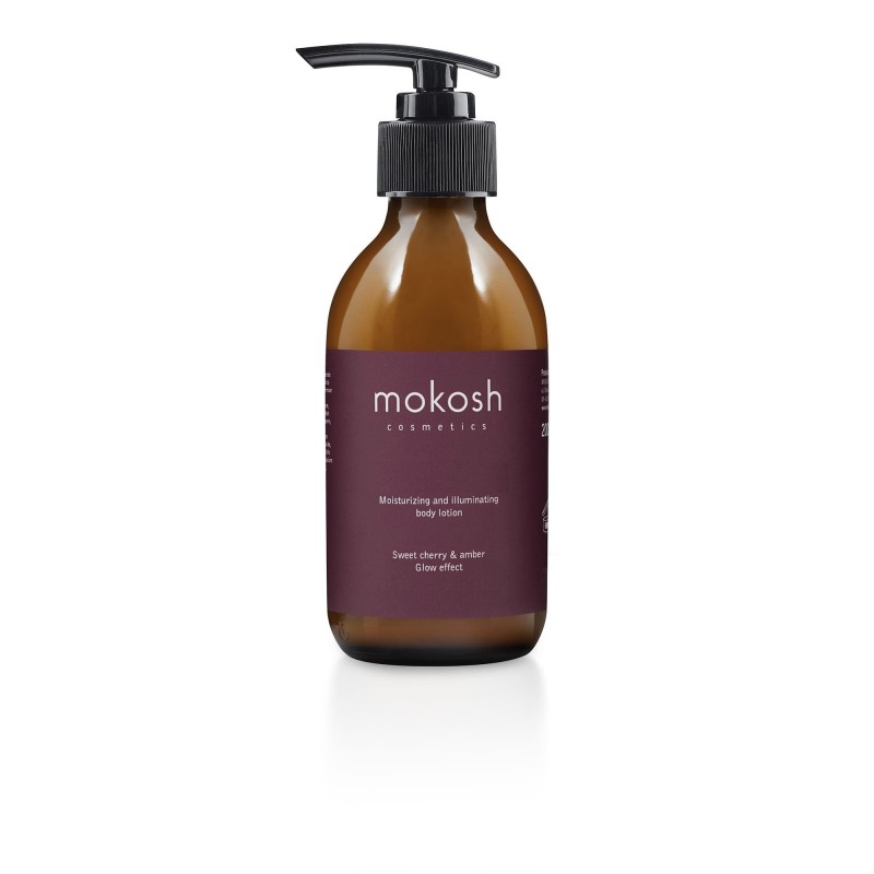 Drėkinamasis kūno losjonas „Cherry & Amber“ su GLOW efektu 200 ml