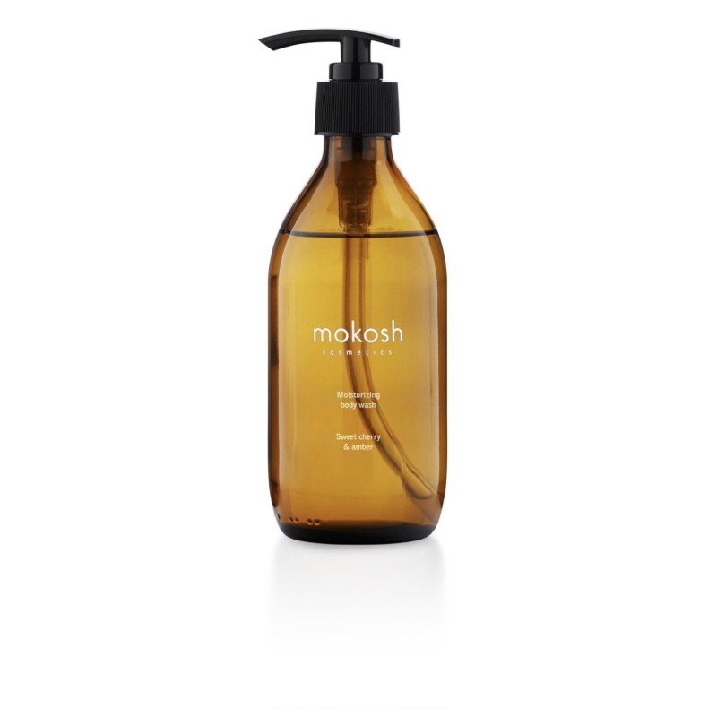Drėkinamasis kūno prausiklis „Cherry & Amber“ 300 ml